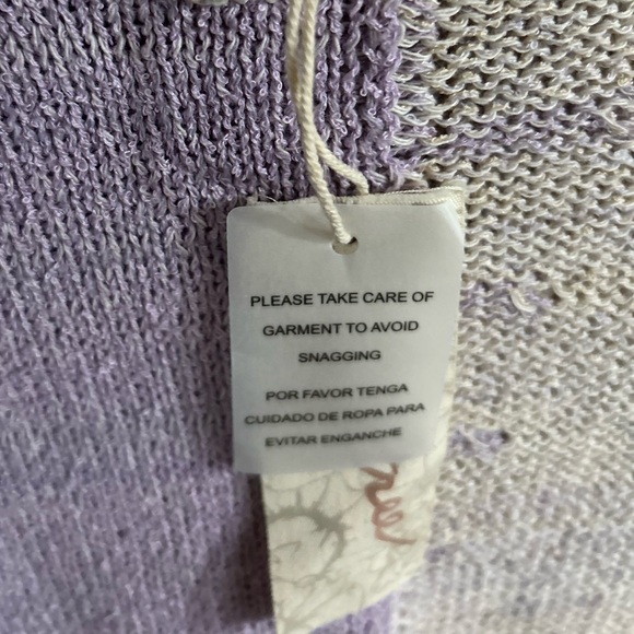 NWT Mystree Lilac/Cream/Blush Color Block Sweater - Picture 3 of 4